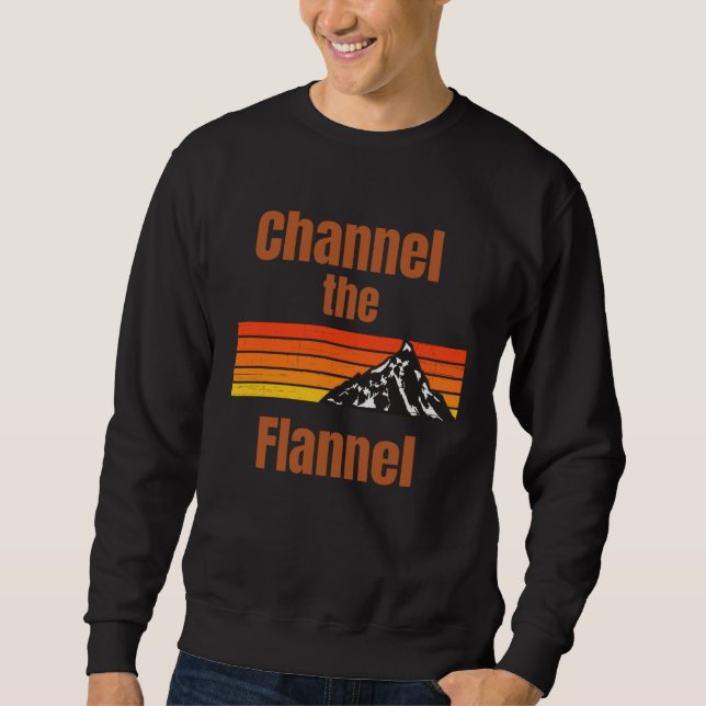 Moletom Channel The Flannel Retro Mountain Fall Autumn (Frente)