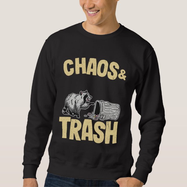 Moletom Chaos & Trash Garbage Panda  Raccoon (Frente)