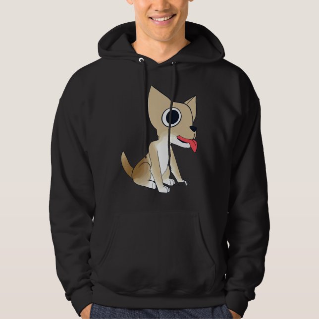 Moletom Charlie A Cor Do Cheio Chihuahua W Transparente Bg (Frente)