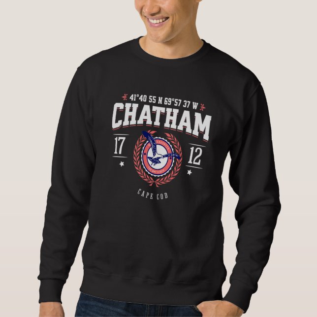 Moletom Chatham Massachusetts Cabo Cod MA Praia Náutica S (Frente)
