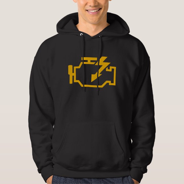 Moletom Check Engine Light Funny Mechanic Macanic Machanic (Frente)