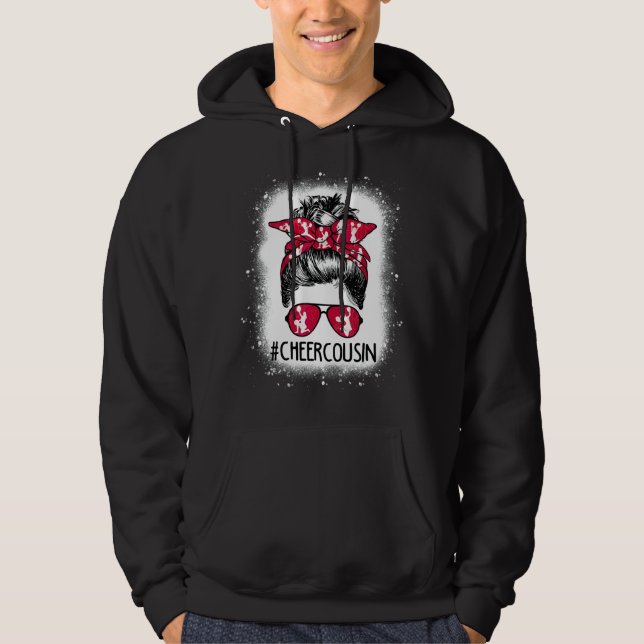 Moletom Chee Cousin Life Messy Bun Cheerleader Branqueado  (Frente)