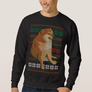 Moletom Cheems Ugly Christmas Sweater Doge Meme Design