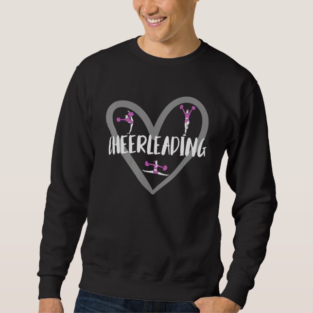 Moletom Cheerleading Heart For Cheerleader (Frente)