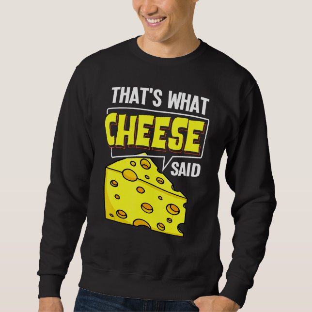 Moletom Cheese Board Sticks Vegan Funny Puns (Frente)