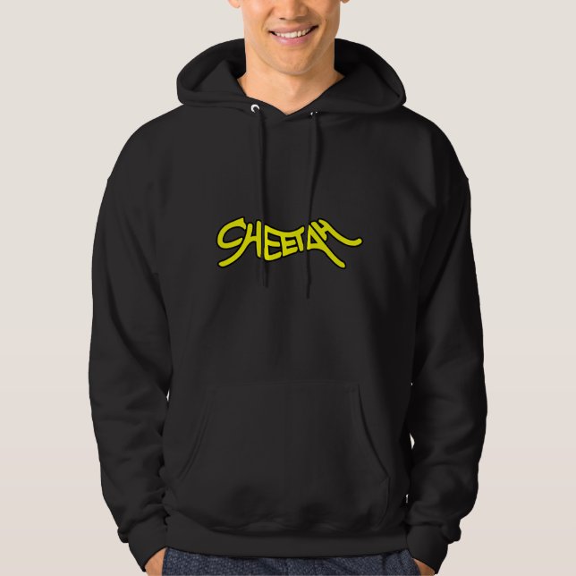 Moletom Cheetah Graffiti Style Typography Bold Yellow (Frente)