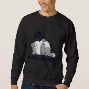 Moletom Chefe Chonk Preguiçoso Dormindo Gato Gato Design