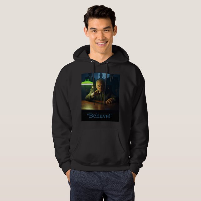 Moletom Chefe se comporta com homens pretos (Frente Completa)