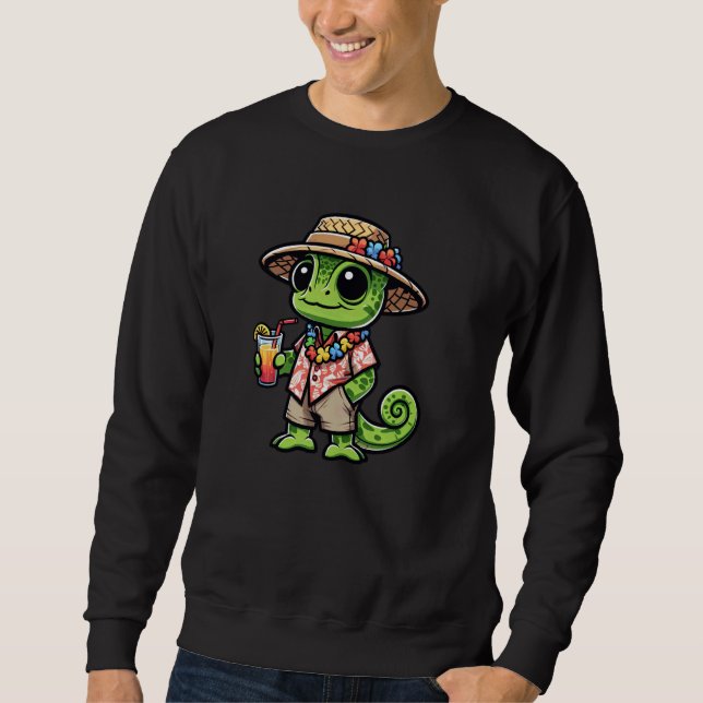 Moletom Cheleon Havaí - Chameleon - Réptil Funny Summer (Frente)