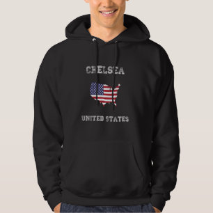 Moletom Chelsea Estados Unidos Vintage Estados Unidos Flag