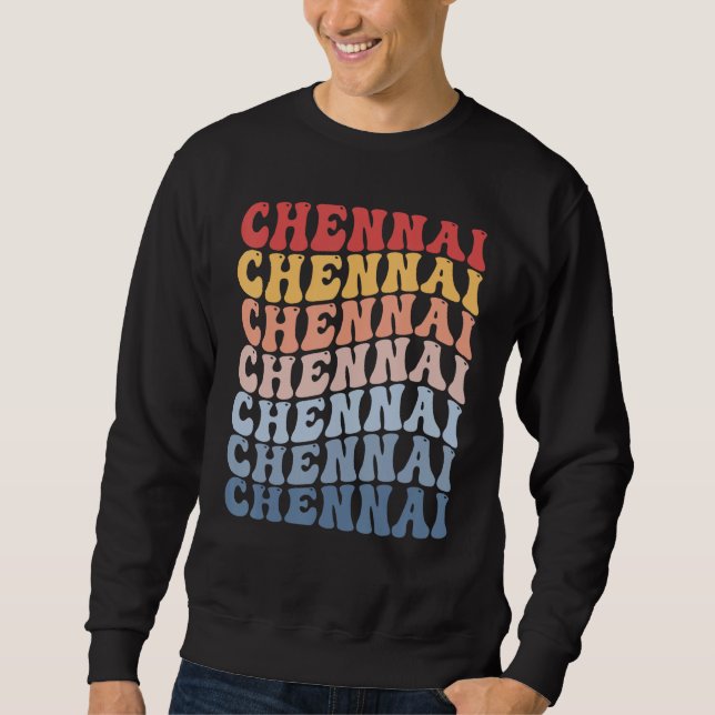 Moletom Chennai City Groovy Retro (Frente)