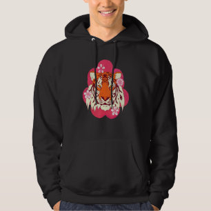 Moletom Cherry Blossom Wild Animal Sakura Asiático Cat Tig
