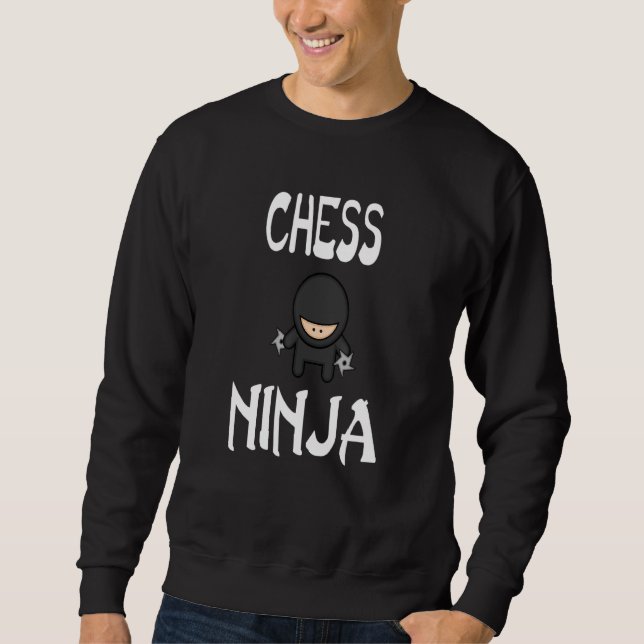 Moletom Chess Ninja Design Funny Shuriken Design Ninjas #n (Frente)