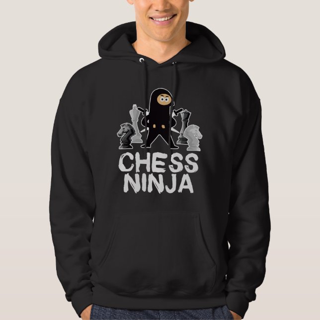Moletom Chess Ninja Geek Board Game Master Checkmate (Frente)