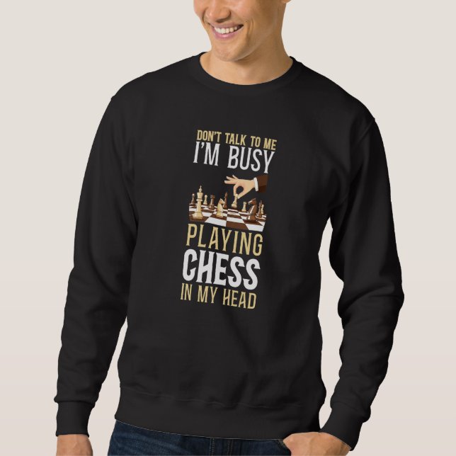 Moletom Chess Player Piece Vintage (Frente)