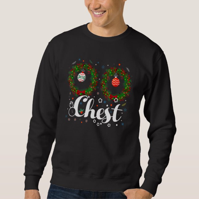 Moletom Chest Nuts Christmas T Shirt Funny Matching Couple (Frente)