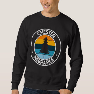Moletom Chester Nebraska NE USA City Pride Retro Sunset