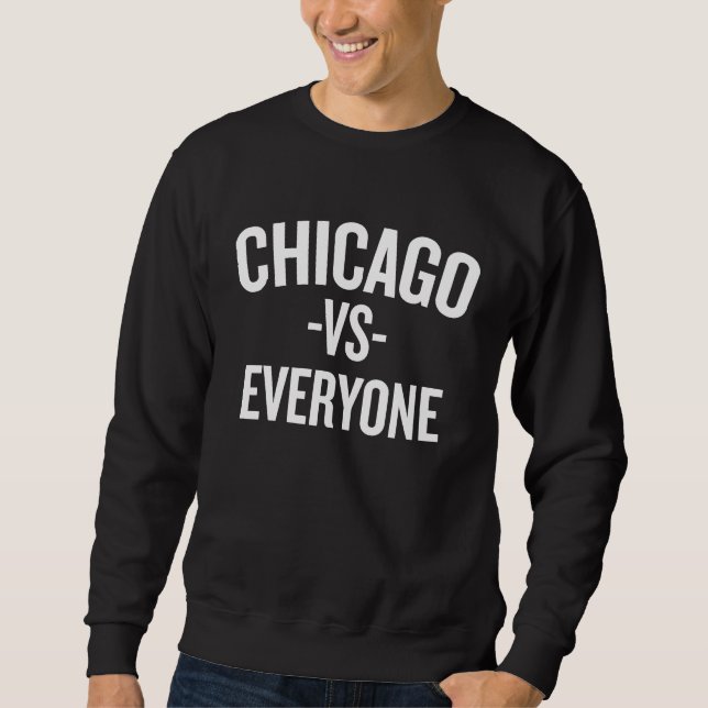 Moletom Chicago Vs Everyone Halloween Christmas  Cool H (Frente)