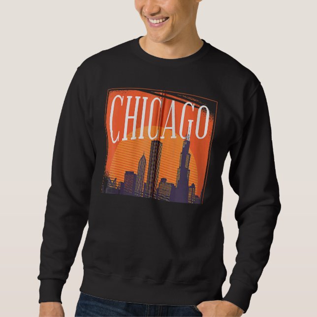 Moletom Chicago Zip (Frente)