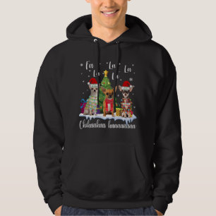 Moletom chihuahua dog xmas fa la la engraçado christma fei