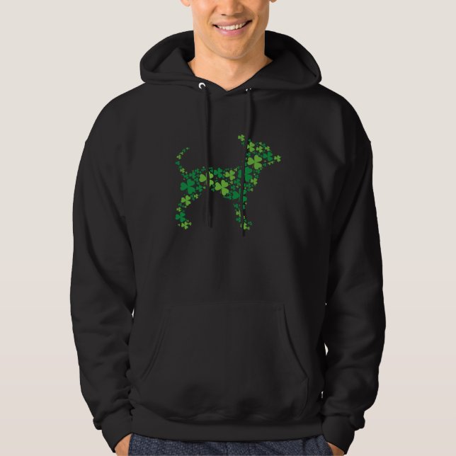 Moletom Chihuahua Irish Shamrock Leaf St Patricks Day Cool (Frente)