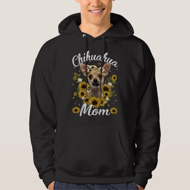 Moletom Chihuahua Mãe Mãe Mãe Dia da Mãe (Frente)