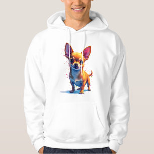 Moletom Chihuahua Pintura Abstrata Cor Cão Bonito Cop