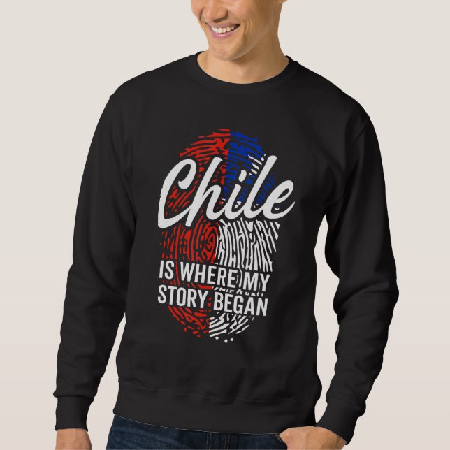 Moletom Chile É Onde Minha História Começou (Frente)