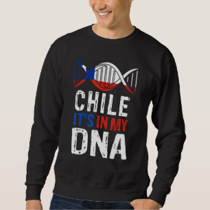 Moletom Chile Está No Meu DNA Bandeira Do Chile Orgulhoso