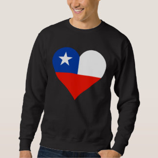 Moletom Chile Flag Heart Chile Love Chile