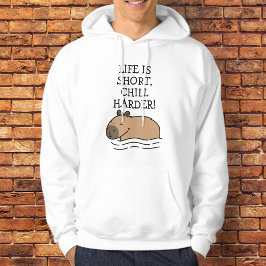 Moletom Chill Natação Capybara Funny Citação Personalizada