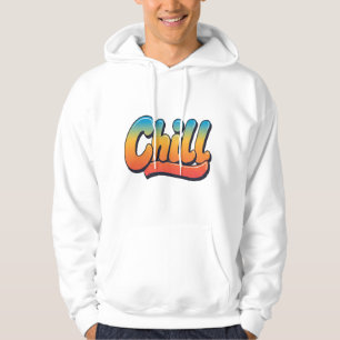 Moletom Chill Vibes, Hoodie Estético Multicolorido