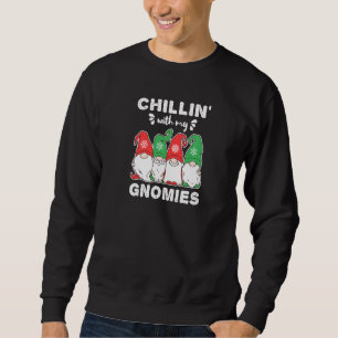 Moletom Chillin com meus amigos fantasmas Gnomo de Natal 1