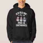 Moletom Chillin Com Meus Snowmies Cute Snowman Fez Christm<br><div class="desc">Chillin Com Meu Suéter De Neve Bonito</div>