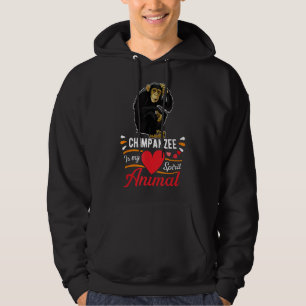 Moletom Chimpanzé é o meu espírito animal apaixonado Chimp