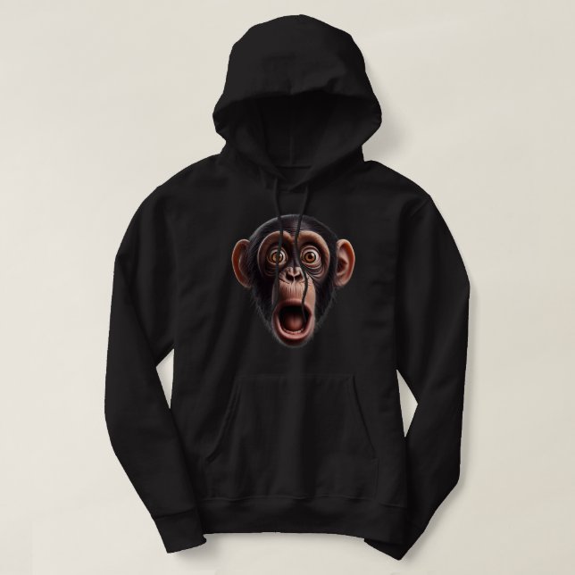 Moletom Chimpanzé Engraçado Macaco (Frente do Design)