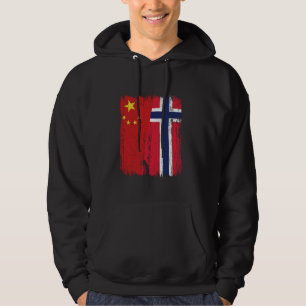 Moletom China Noruega Metade Bandeira Chinesa Ancestralida