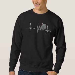 Moletom Chinchilla Cute Pet Heartbeat Ekg Pulse Chinchilla