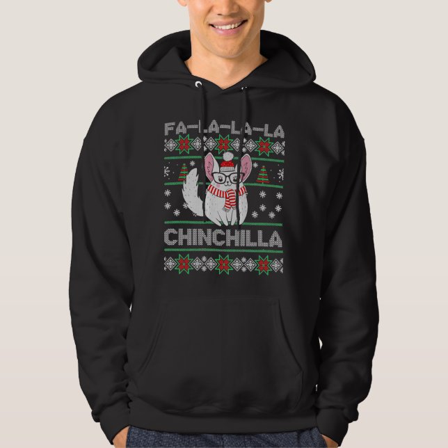 Moletom Chinchilla Ugly Christmas Sweater (Frente)