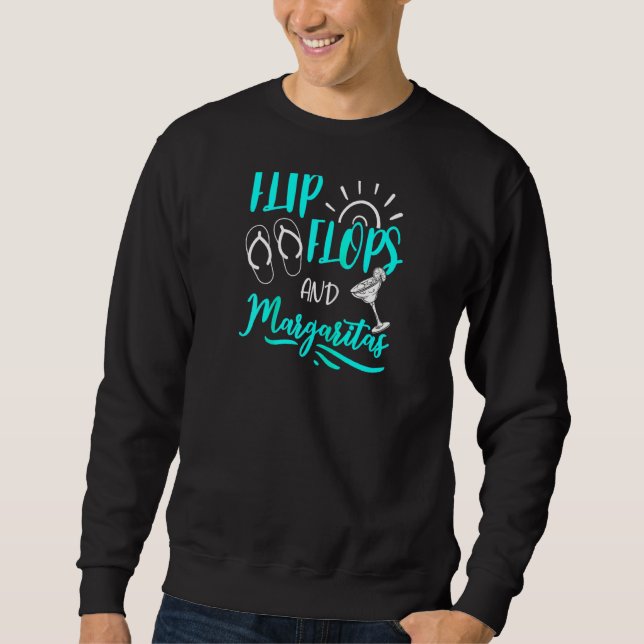 Moletom Chinelos Margaritas Summer Vaces Beach Appare (Frente)