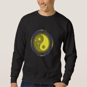 Moletom Chinês Mandala Yin E Yang Sanskrit Harmony Ásia