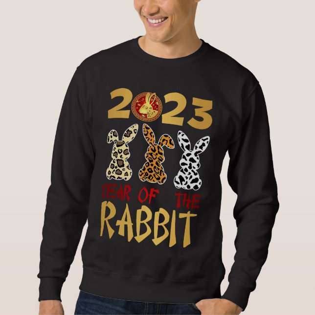 Moletom Chinese New Year 2023 Year Of The Rabbit Lunar New (Frente)