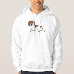 Moletom Chocolate E Cão-De-Pêssego Longo De Pêssego De 