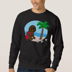 Moletom Chocolate Labrador Bikini Girl