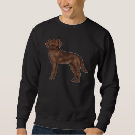 Moletom Chocolate Labrador Retriever Cartoon Lab Doggy