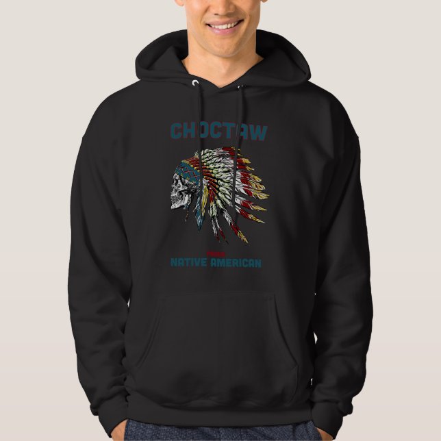 Moletom Choctaw Tribe Native American Vintage Skull (Frente)