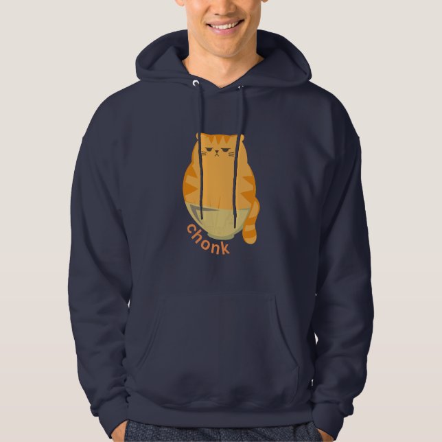 Moletom Chonk Orange Cat (Frente)