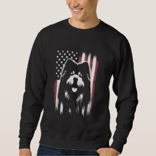 Moletom Chow Chow American Flag - Patriótico USA Dog Lover