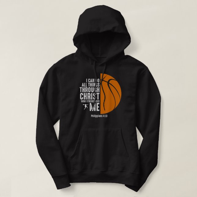 Moletom Christian Basquete Religioso Inspirativo (Frente do Design)