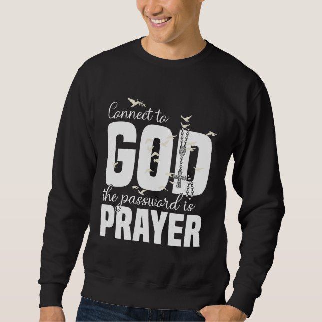 Moletom Christian God Jesus Prayer Message Quote Religious (Frente)
